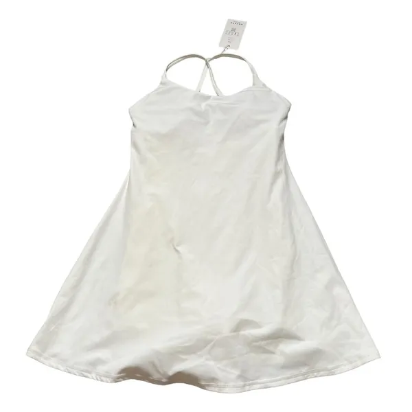 Halara Everday Cloudful Fabric 2-in1 Wannabe Workout Dress XS Women’s White NWT. - Image 2