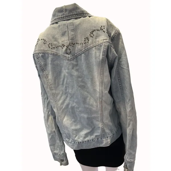 Aeropostale Women's Jean Denim Distressed Jacket Size XL SKU 5342 - Image 3