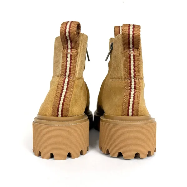 Madewell Womens Henry Lugsole Boot Sand Brown Suede Platform Lugsole Ankle 7 - Image 3