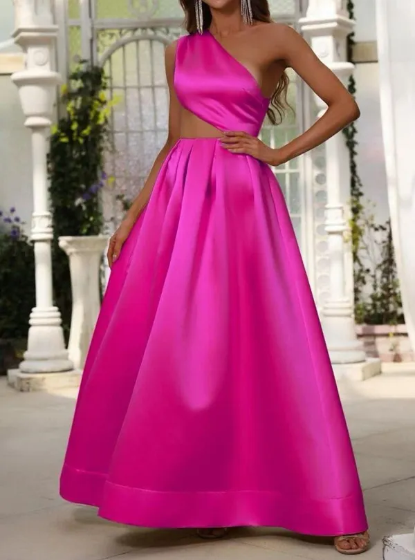 Boutique Pink Cutout Prom Dress - Image 2