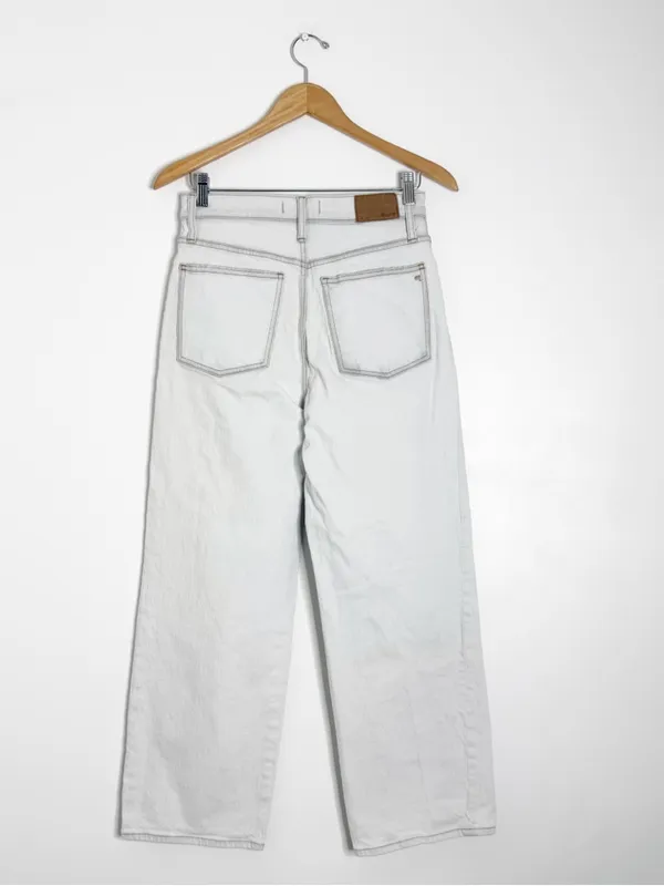 Madewell Perfect Vintage Wide Leg Crop Jeans 27 Edmunds Wash High Rise - Image 4
