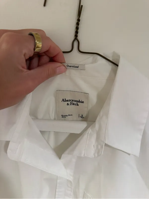 Abercrombie Oversized Poplin Shirt - Image 3