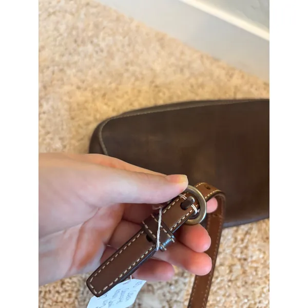 Coach Legacy Crossbody Brown Pebbled Leather Turnlock Flap Bag 10888 Vintage Y2K - Image 8