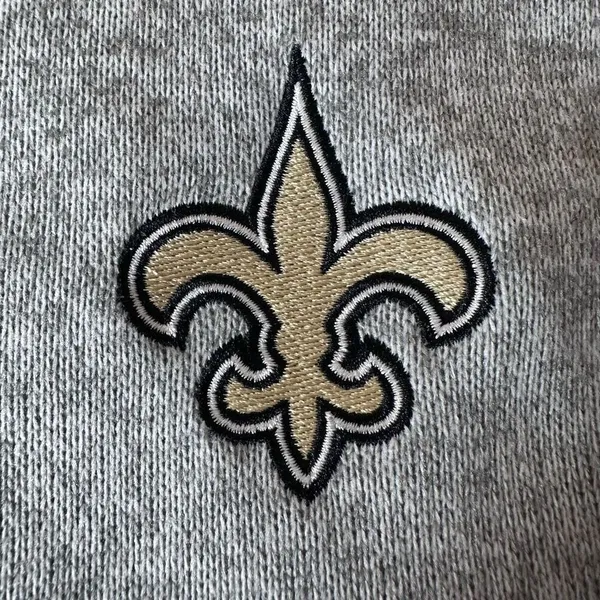 WEAR by Erin Andrews New Orleans Saints Team Heathered Gray Full-Zip Hoodie Size - Image 11