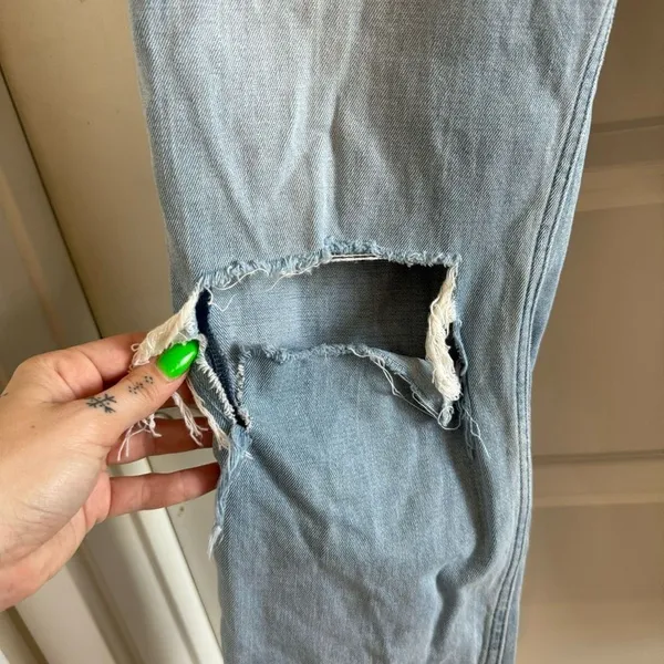 Abercrombie Curve Love Ankle Straight Ultra High Rise Jeans - Image 4