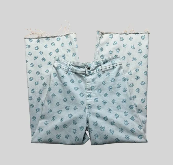 Floral Denim Jeans - Image 2