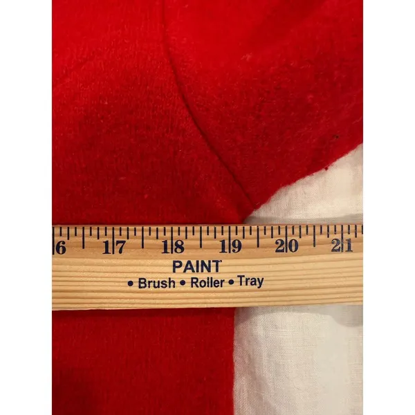 Pendleton Long Sleeve Embroidered Wool Cardigan Sweater Red Women's Size Small - Image 8
