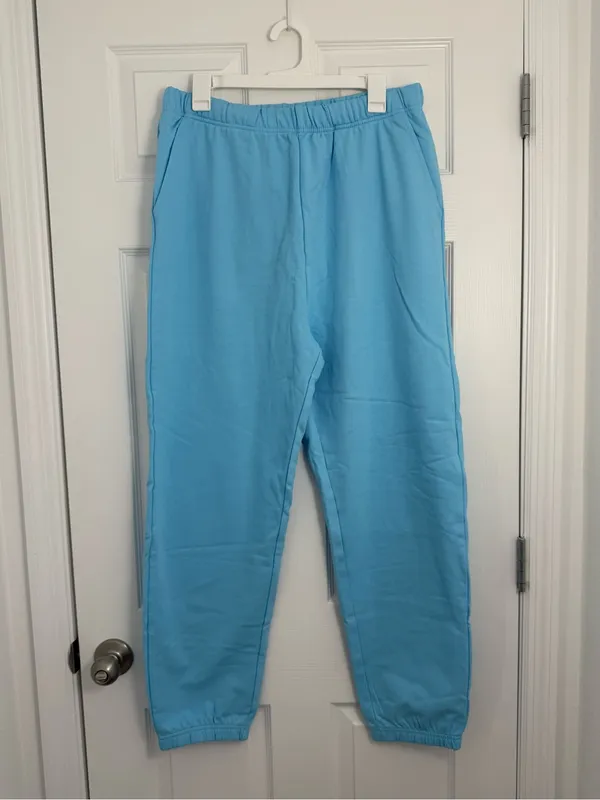 Years of Ours X FFF Joggers Oversize Cotton Sky Blue Medium/Large - Image 3