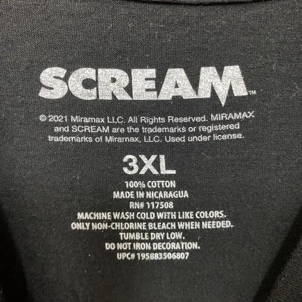 Trevco Scream Poster T-Shirt 3XL - Image 4