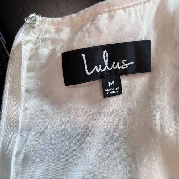 Lulus Make‎ a Wish White Eyelet Ruffled Mini Dress MEDIUM - Image 12