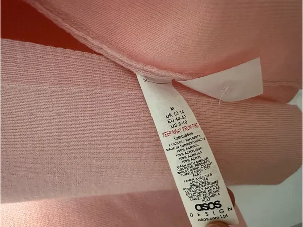 ASOS NWOT Sleeveless Button-Front Pink Knit Top - Image 6