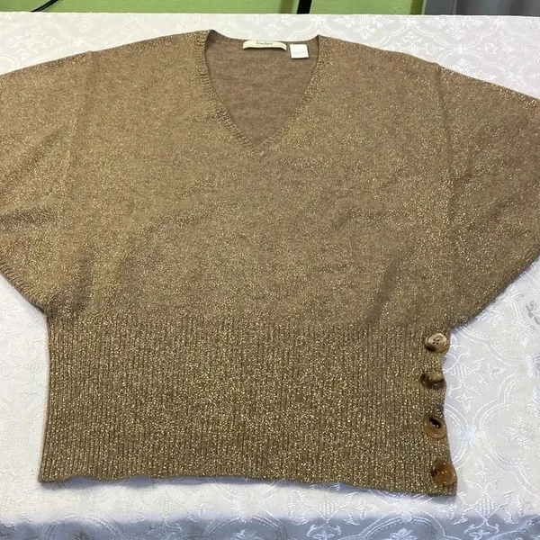 Neiman Marcus cashmere collection women blouse L - Image 14