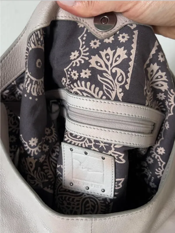 Free People We The Free Sabine Slouchy Bag in Fog Gray - Image 7