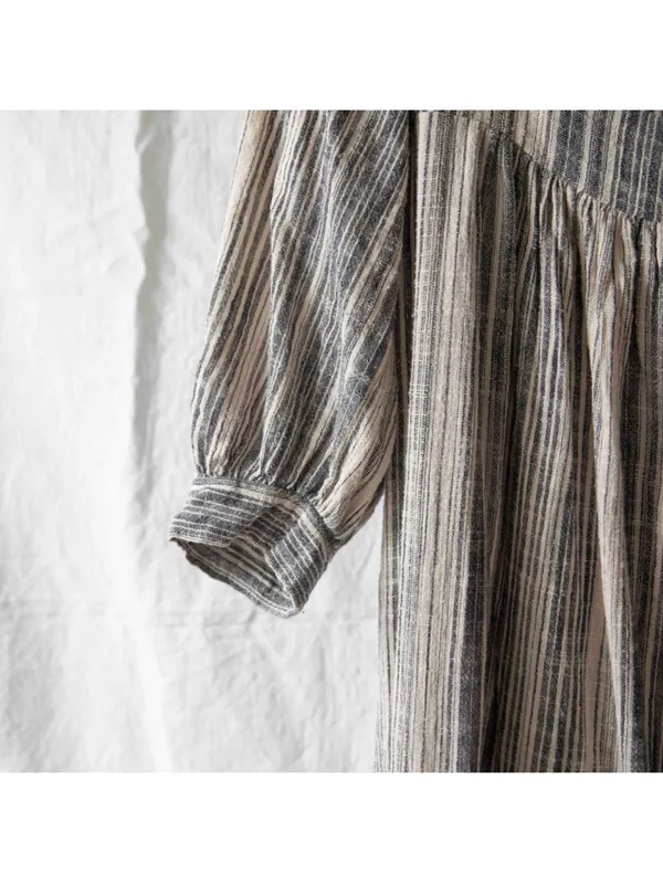 Christy Dawn Bianca Dress in Washed Noir Stripe M - Image 8