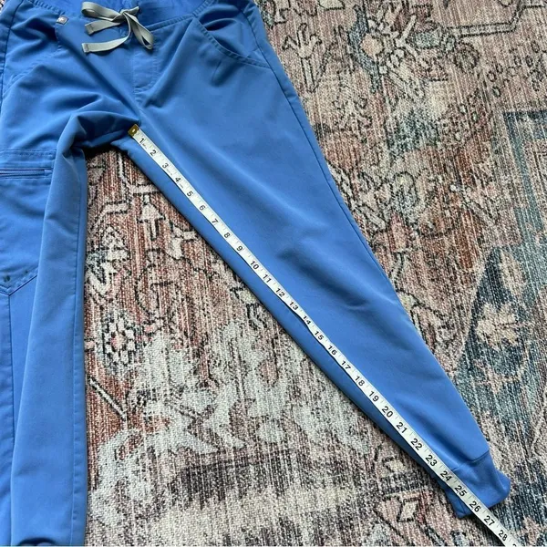 Figs Set Casma 3 Pocket Shirt and Zamora Jogger Pants Scrub Size XXS Petite Ceil - Image 15