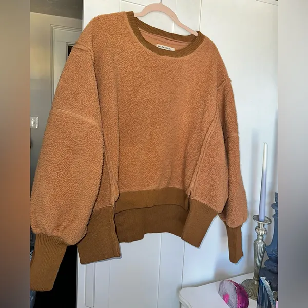 NWOT Free People We The Free Cozy Camden Sweatshirt In Sandstorm Sold Out Color - Image 9