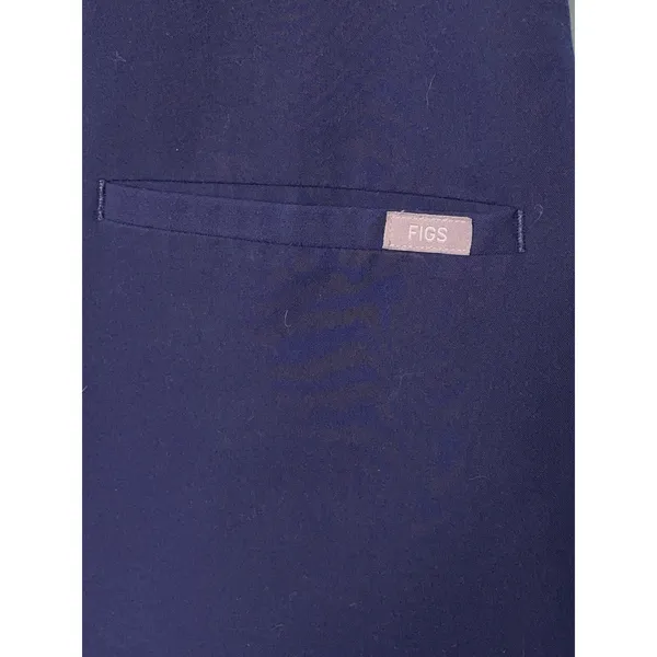 FIGS Casma Three Pocket Scrub Top Womens Medium Dark Blue - Image 2