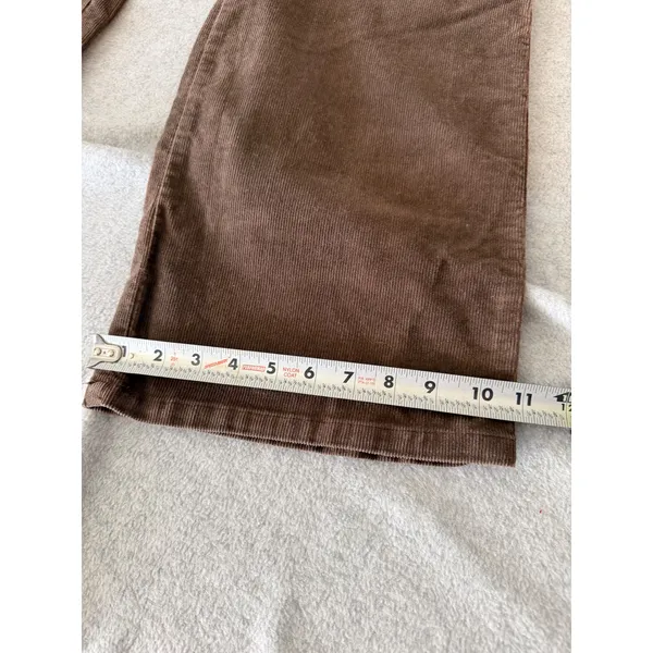 Y2K Victoria's Secret London Jean Corduroy Pants 14 Marisa Fit Brown Bootcut - Image 3