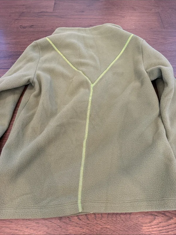 Dudley Stephens Olive Green Fleece Mockneck Pullover Size XS - C67-044 - Image 7