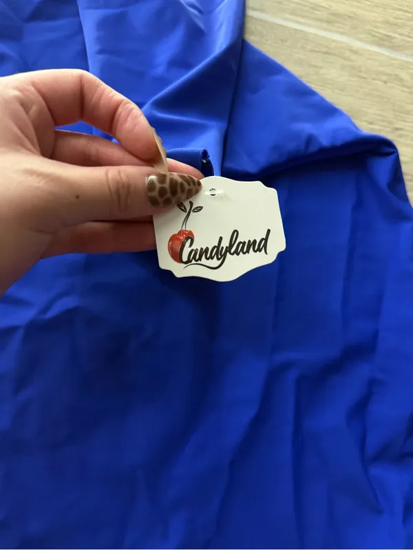Strapless candyland blue extra mini Bodycon Dress Size undefined - Image 4