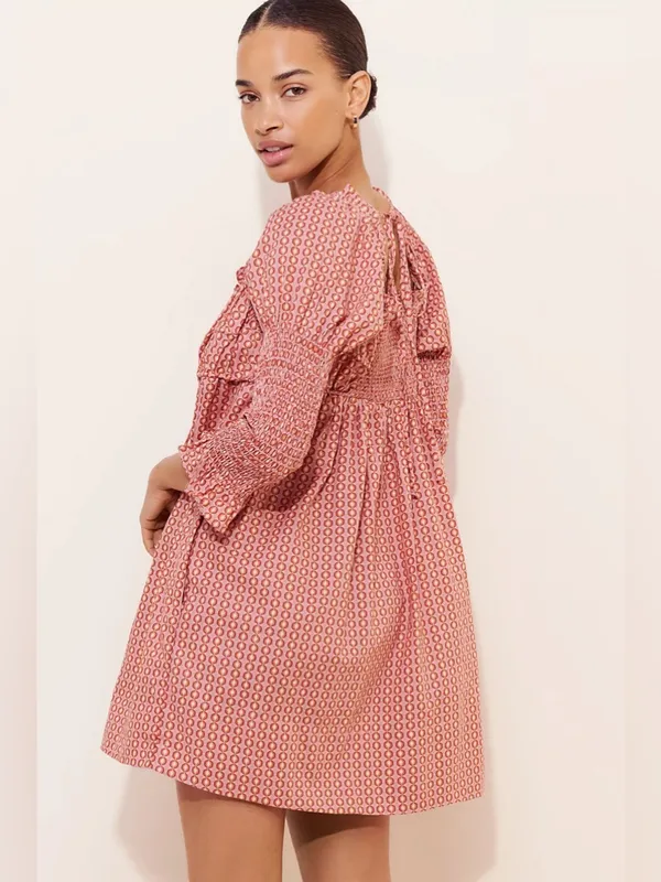 Free People Star Dip Mini Dress - Glass Roses Combo - Image 3