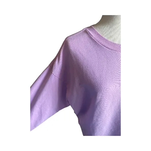 NWOT-ZELLA-PINK CREWNECK SWEATSHIRT-SIZE LARGE Pink crewneck sweatshirt, oversized, has stretch, 92% cotton and 8% spandex New without tags Measurements: Bust: armpit to armpit 28 inches Length: shoulder seam to bottom 26 inches - Image 3