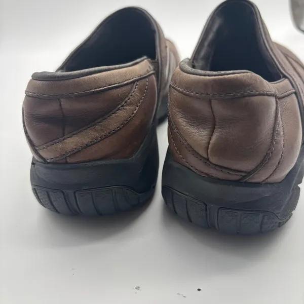 Merrell Encore Coffee Bean Brown Leather Slip On Clogs Shoes Womens 7 M-Select - Image 6