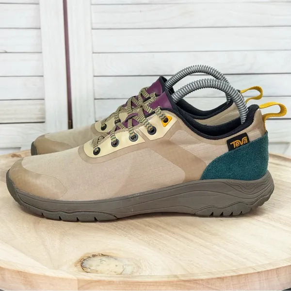 Teva Gateway Low Nylon Hiking‎ Trail Sneakers Shoes Tan Multi Retro Beige 7 - Image 3