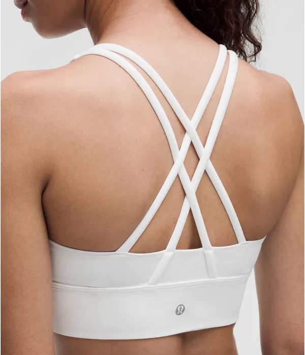 White Lululemon Energy Longline Bra - Image 2