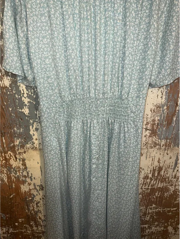 Vintage TOGETHER! 1940s blue button Up Dress size 6 Cottagecore - Image 6