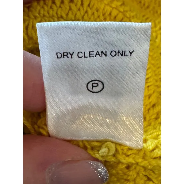 NBD Dress Women Medium Yellow Brandy Open Knit Crochet Halter Neck Midi Retro‎ - Image 15