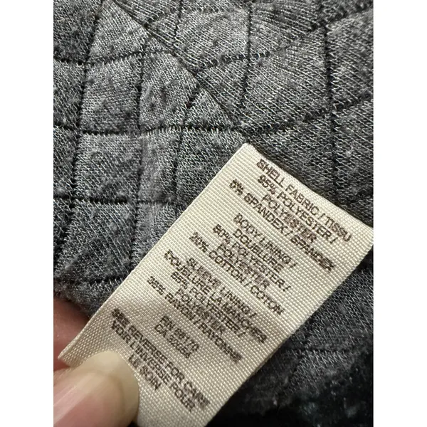 Free People Women 6 Plaid‎ Moto Jacket Black Brown Speckled Asymmetric Zip Knit - Image 7