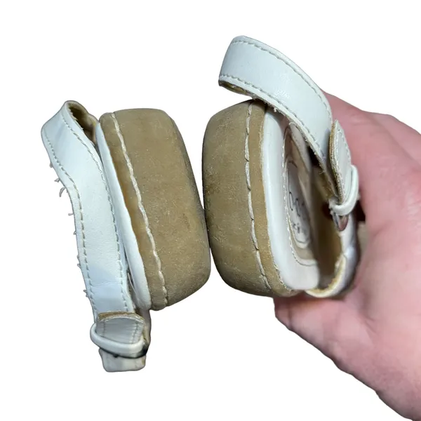 B.O.C. Born Concept Sandals Size 8M White Leather‎ C89701 Thong Strap - Image 8