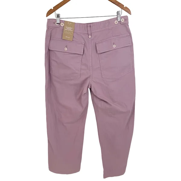 Madewell Perfect Vintage‎ Wide-Leg Pant Women 31 Grape High Rise Utility Edition - Image 6