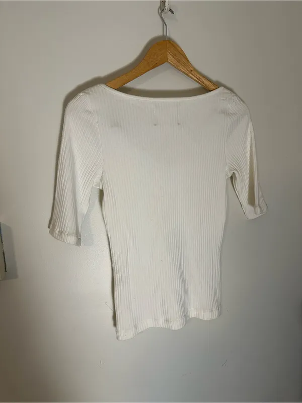 NWOT Citizens of Humanity Margot ribbed top small champagne - Image 4
