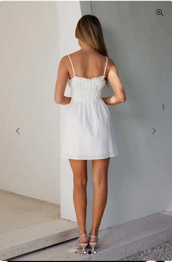 Hello Molly Dress Mini White - Image 2