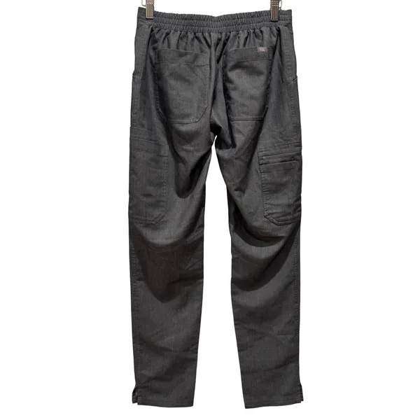 FIGS Technical Kade Scrub Pants Women's Charcoal Grey Cargo Drawstring‎ XXS - Image 3