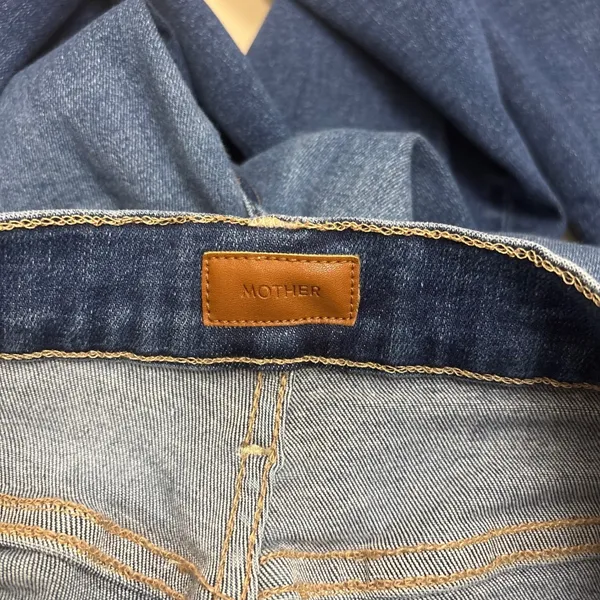 Mother The Tripper Ankle Fray Jeans 29 Blue Change Is In The Air Wash Raw Hem - Image 5