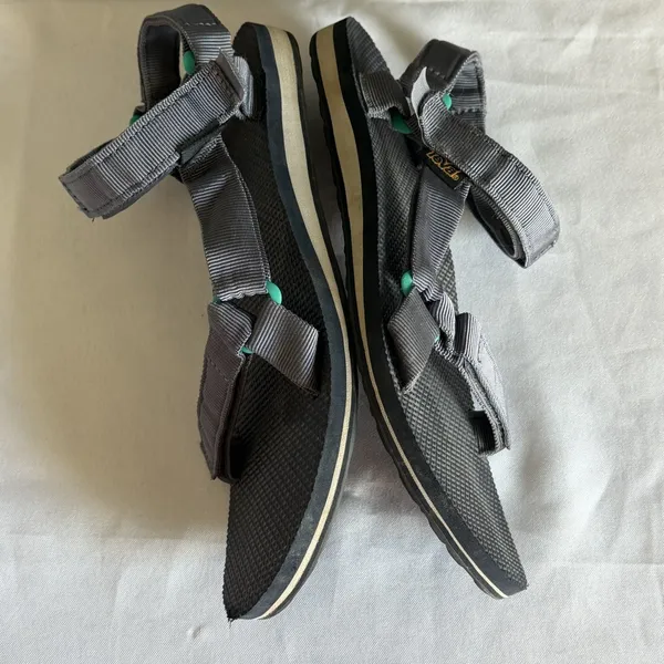 Teva Original Universal Gray & Teal Outdoor Hiking Sandals 1003987 Women's 10 - Image 6