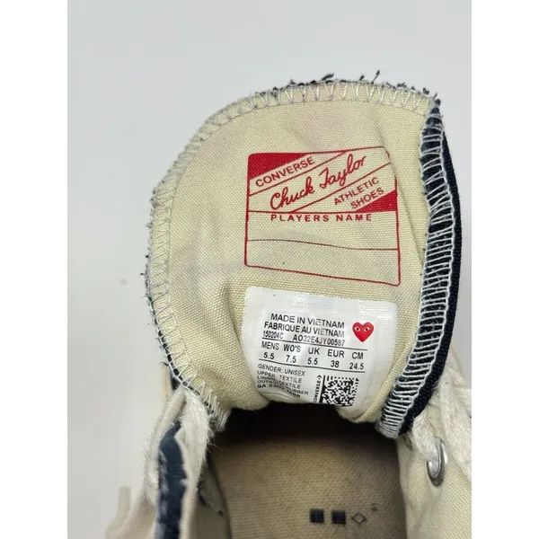 Comme Des Garcons PLAY x Converse Unisex Chuck Taylor Sneaker Men 5.5 Women 7.5 - Image 11