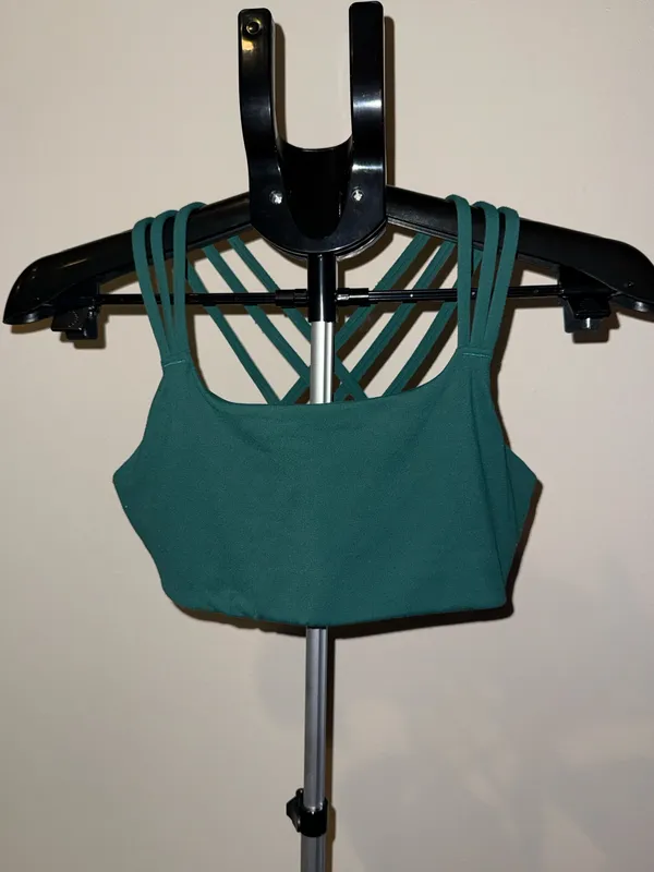 Athleta green Strappy small sports bra - Image 2