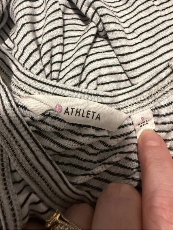 Athleta Black & White Striped Tank Top #44‎ - Image 3