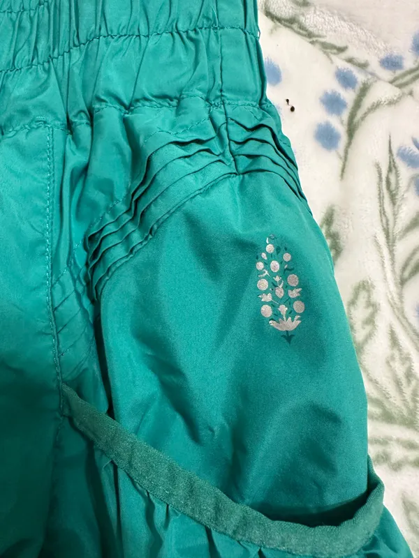Turquoise free people movement shorts  - Image 4