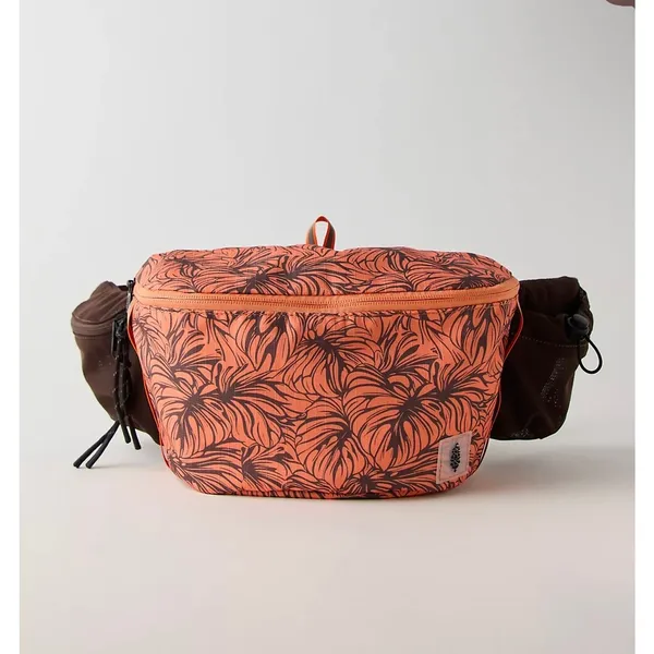 NEW Free People Movement FP Monstera Brown Floral Happy Packer Cargo Sling Bag - Image 3