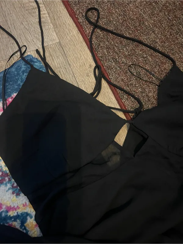 Abercrombie black midi dress size M - Image 7