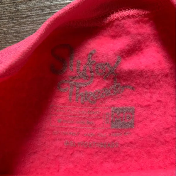 Slyfox Threads Hot Pink Hot Mess Express Crewneck Sweatshirt M - Image 5