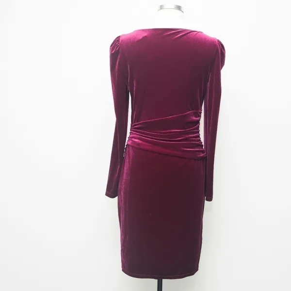 Lauren Ralph Lauren Velvet Cocktail‎ Dress Size 2 - Image 3