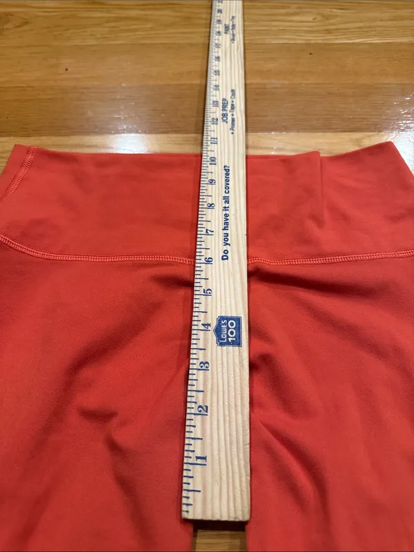 Fleo orange leggings size large . - Image 5