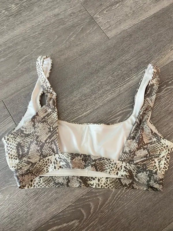 Aerie Snakeskin Swim Top - Image 2