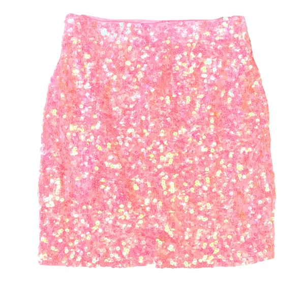 NWT MANER Pink Sequin Mini Skirt Party‎ Bodycon Small - Image 4